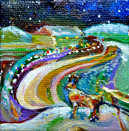 2トナカイと雪配置用