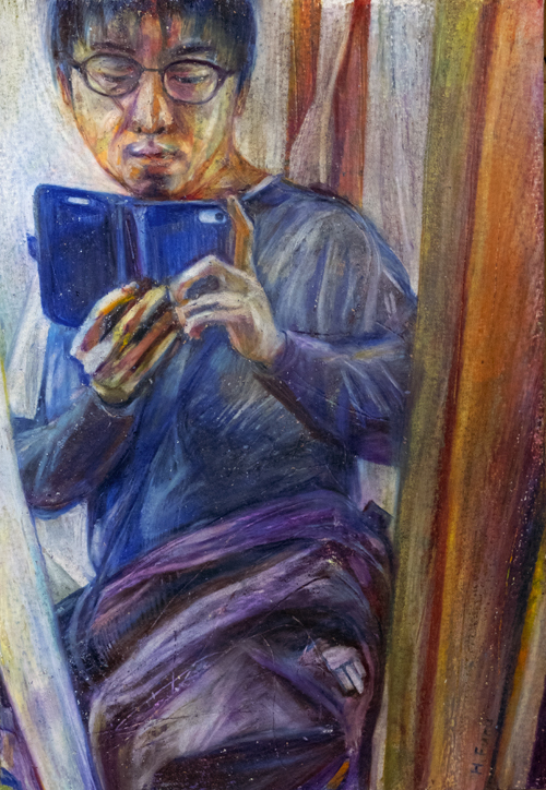 Hiroaki Furukawa portrait with bag